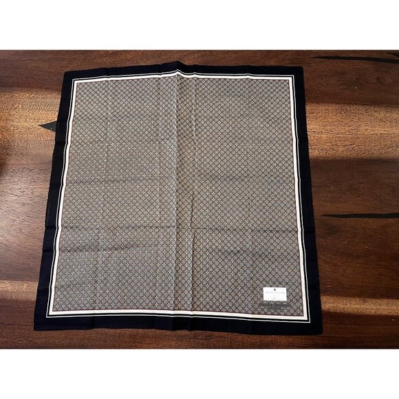 Pierre Balmain Paris Geometric Print Handkerchief - Picture 1 of 4